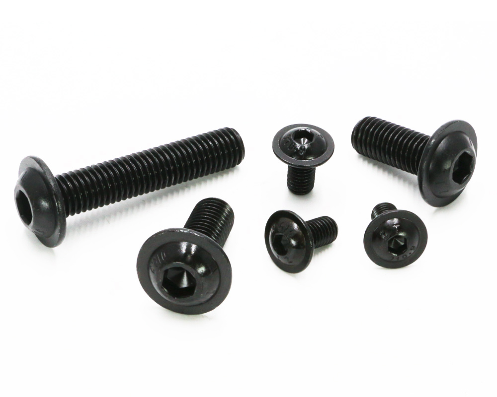 Hexagon socket button head screws with collar