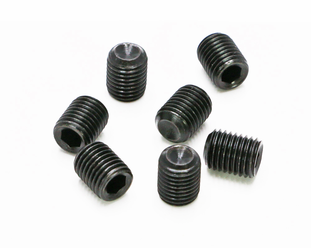 Hexagon socket set screws with cup point